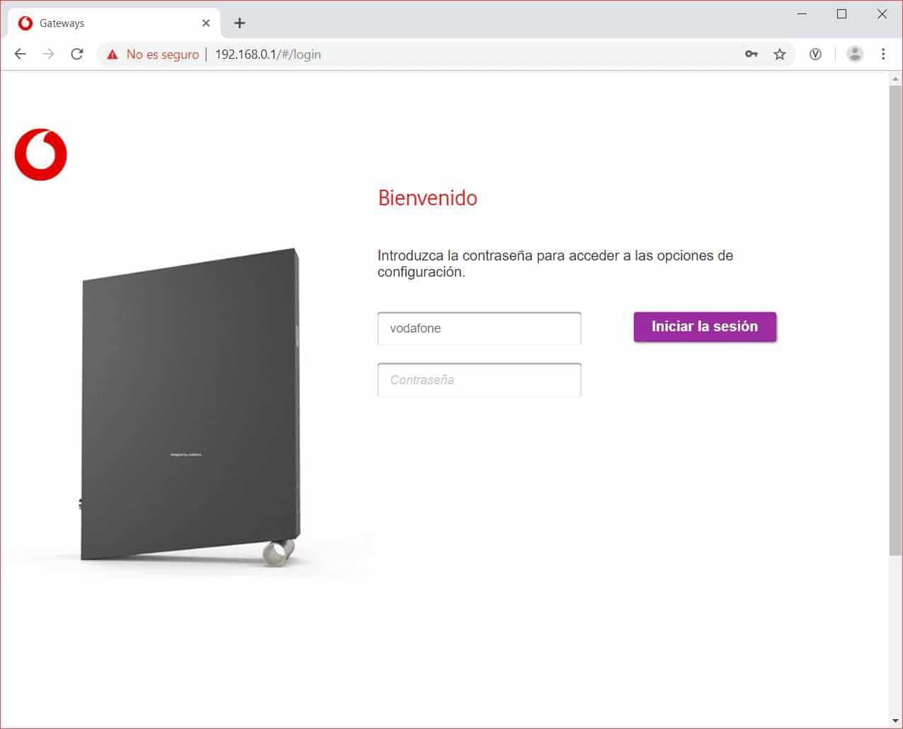 En la pegatina aparece el usuario y la clave del router Technicolor CGA4233