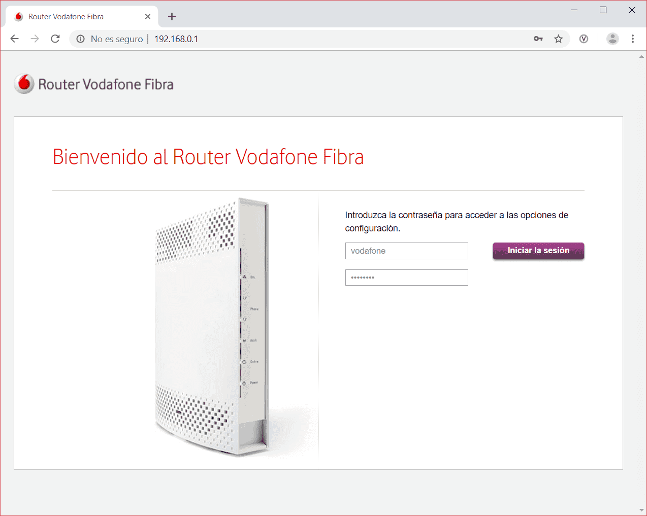 En la pegatina aparece el usuario y la clave del router Technicolor TC7230