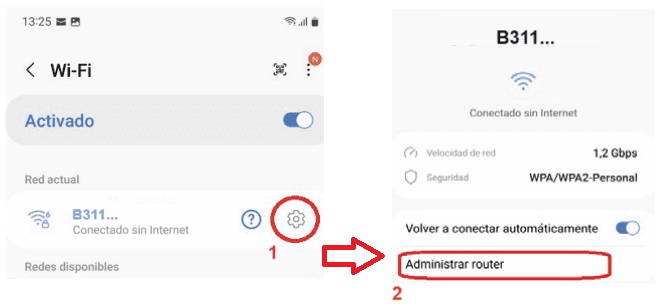 Detalle de como activar el router Huawei B311, abre ventana modal.