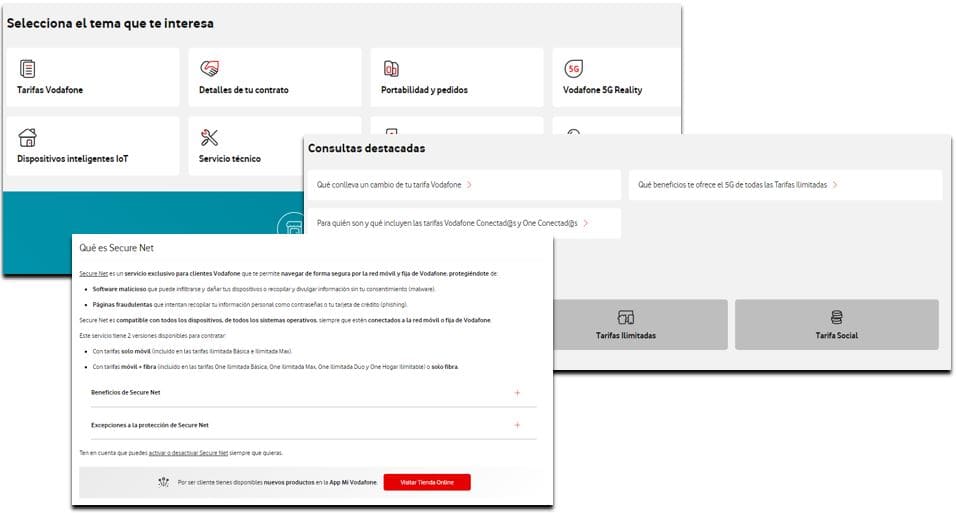Detalle de cómo navegar por la web de Ayuda, abre ventana modal.