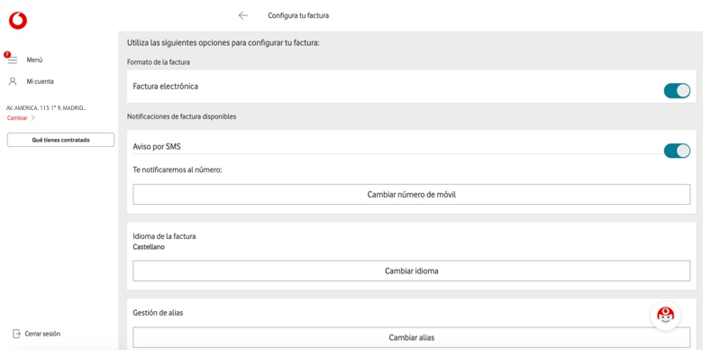 Recibe un aviso de factura disponible por SMS Ayuda Recibe un aviso de factura disponible por SMS Ayuda
