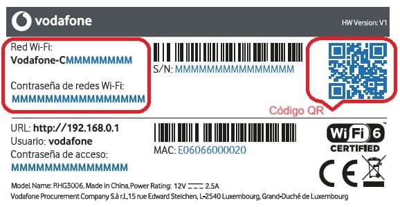 Imagen Pegatina Router Código QR